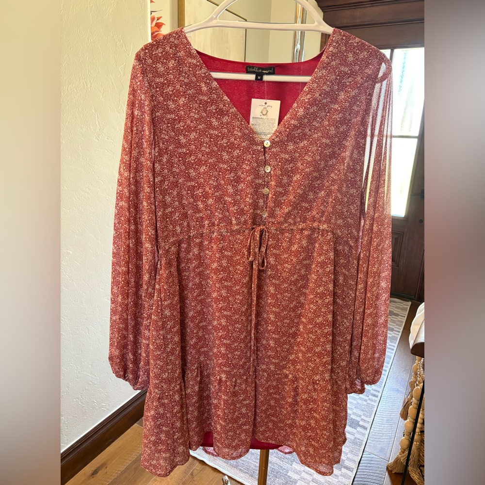 Wishlist Red Floral Dress